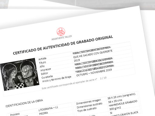 Certificado de Autenticidad